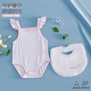 Baby a Modal-like summer thin romper baby jumpsuit newborn breathable romper stylish summer outfit