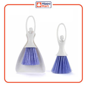 HippoMart Table Brush Set | Mini Sweep | Compact Dustpan & Brush Set | Cleaning Tool for Desk Car