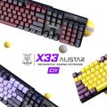 Nubwo X33/X33 CIY Mechanical Keyboard Gaming ALISATAR mini RGB คีย์บอร์ด เกมมิ่ง. 