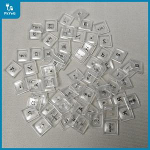 【PkYeG】 70Key chockfox cfx ปุ่มกด PBT โปร่งใสสีขาวสีดำสำหรับ kailh CHOC คีย์บอร์ดเชิงกลแป้นพิมพ์ V1บางพิเศษ1U