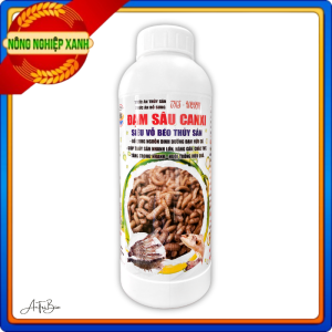 Thức Ăn Đạm Sâu Canxi chuyên vỗ béo thủy sản tôm cá - chai 1 lít