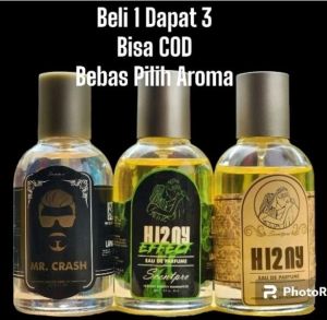 Paket Hemat Parfum Pemikat Dapat 3 Parfum HRNY Side Effect Mr Crush Black Parfum Pria Parfum Wanita Tahan Lama Staycation 30ML