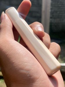 Pipa Gaya Tradisional Lokal 10cm Warna Putih Mulus - Souvenir Unik