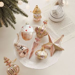 COUPLECOL 2Pcs Snowman Christmas Hanging Conch Ornament Star Plastic Hazelnut Christmas Pendant Unique Glittery Onion Shaped Hanging Ornament for Home