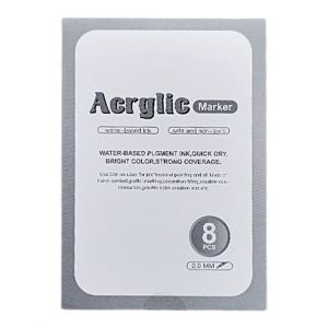 Plastic Metallic Acrylic Markers Set Of 9 Gold Silver White Waterproof Highlight Pen For Layered Artwork Night Drawing