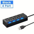 Usb 3.0 Hub Super High Speed Multi Usb Hub 4 Port / 7 Port Expander For PC Computer Accessories Laptop. 