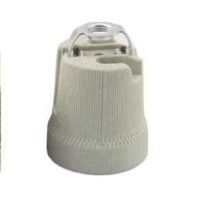 FOUNDTWO Multi-spec Ease of Use E27 For Pendant Lamp Fixed Bracket Large Screw Cap Lamp Socket Ceramic Lamp Holder Ceiling Flat Pedestal Lamp Accessories