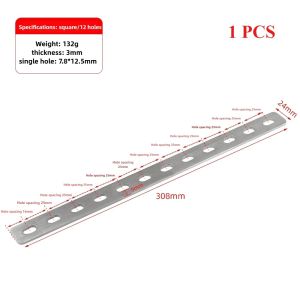 SPARAK 1Pcs Nẹp thẳng Giá đỡ góc Thép không gỉ Bằng phẳng Tấm kết nối Bền bỉ Dây buộc Sửa kết nối
