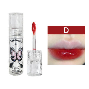 【COD】Butterfly Mirror Face Lip Glaze Water Gloss Clear Glass Lip Gloss Whitening Lipstik Tahan Lama-💞Margot