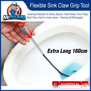Flexible Bendable Sink Claw Dredging Grabber Pick Up Hair Remover Unclog All Sink Toilet Bathroom Wash Basin Bath Tub Kitchen Drain Floor Trap – Multifunction Cleaning Tool