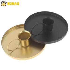 【N2HAO】 Candlestick Candle Holder Wedding Party Vintage Retro Style Desktop Adornment