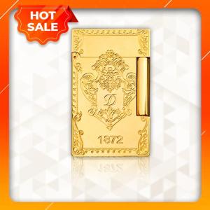 Hộp Quẹt Bật Lửa Dupont Gas Đá D198 Họa Tiết Hoa Văn Hoàng Gia Đẹp Độc Lạ - Dùng Gas Đá Cao Cấp ( giao màu ngẫu nhiên ) (KHÔNG CHỨA XĂNG GAS)