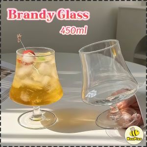 MaxPlus【Ready in Stock】 450ml Goblet Glass Champagne Wine Whisky Glass Brandy Glass Waisted Cup