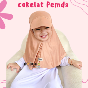 BOBOHO - JILBAB TOPI SPORTY ANAK PEREMPUAN 0-4 TAHUN / HIJAB BABY / KERUDUNG ANAK PEREMPUAN
