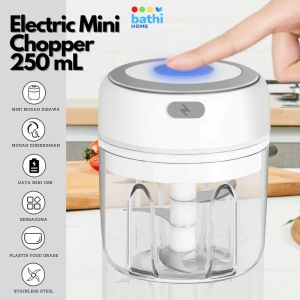 Mini Blender Cincang Bumbu Masakan 250 ml USB Powered Portable Electric Food Chopper
