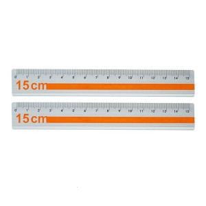 2pcs 15cm Straight Ruler Featuring Clear Scale Aluminum Ruler For Engineering Drawing And Daily Use