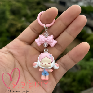 authentic POPMART pop bean  crybaby sp simple classic keychain pendant bag gift for girls
