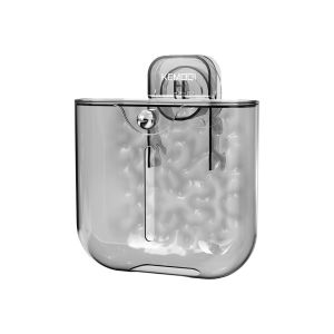ETIONS Wall-Mounted Suction Cup Cling Film Organizer Transparent Large Capacity Food Cover Storage Box Practical Removable Plastic Wrap Storage Box for Home