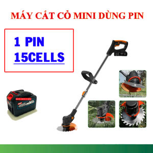 Máy Cắt Cỏ Pin Công Suất 1800w Siêu Khoẻ Dùng PIn 15CELLS Tặng Đầy Đủ Phụ Kiện Lưỡi Cắt