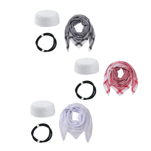 Đa năng Keffiyeh phong cách Ả Rập mũ nón cho nam nữ chăm sóc dễ dàng nhanh khô vải