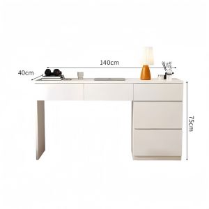 ALVIN Office Desk Dressing Table Study Table Storage Cabinet With Drawers Integrated Storage
