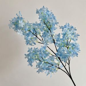NAELIN Purple Artificial Lilac Flower Silk Simulation Artificial Faux Plants  Decorative Fake Blossom Bouquet Wedding Decoration