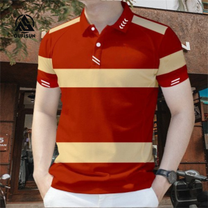 [OUFISUN] Branded Mens Polo Shirt Business Short Sleeve Polo Shirt Slim Short Sleeve Top