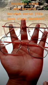 COD Kacamata Frame Anti Radiasi minus Photocromic Lensa Fotocromik 2 in 1 Korean Fashion Gaya Pria Wanita