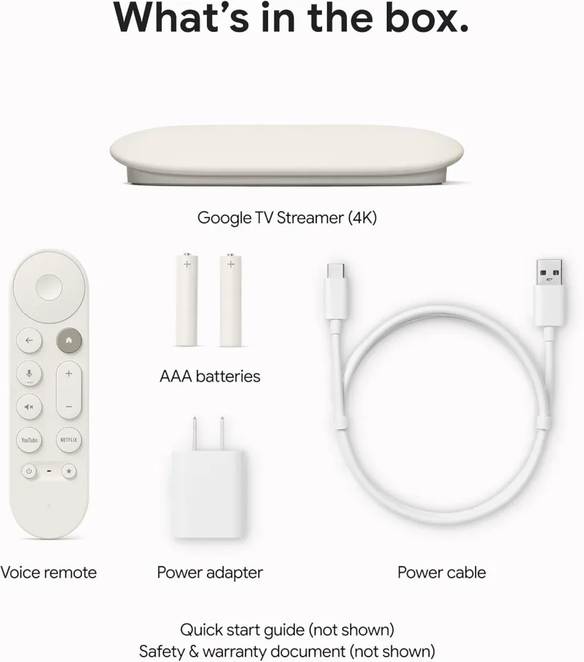 Google TV Streamer 4K (2024) Android TV Chromecast HDR with Google