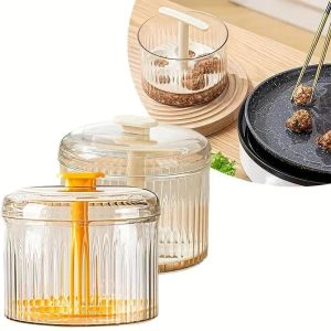 5 Balls Meatball Maker PP Translucent Ground Meat Storage Containers Kitchen Tools Meatballs Press Mold