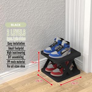 Multi-tier Shoe Rack 9 Layers Stackable Ganizer Stand Vertical Narrow Shoe Storage Organizer Box with Removable