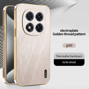 Thích hợp cho Redmi note14 Redmi note14 ProRedmi note14 PRO +Redmi note13 ProRedmi note13 Pro + Vỏ điện thoại di động Ốp lưng lụa vàng vỏ mềm TPU hoa văn da ốp chống sốc chống vân tay