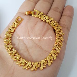 Gelang Wanita Replika Emas Hongkong Sumatra Titanium 24 K