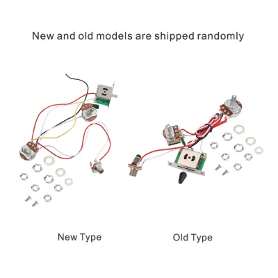 Electric Guitar Metallic Wiring Harness PREWIRED KIT 3 Way Switch POTS Set for Electric Guitars
