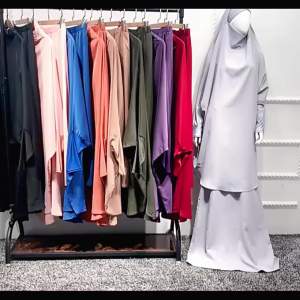 Ramadan Eid ABAYA Prayer Sets Muslim Prayer Dresses for Women Abaya Muslimah Islamic Clothing