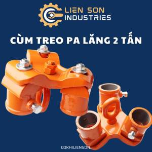 Giá móc pa lăng xích kéo tay 2 tấn cùm treo pa lăng 2 tấn - tó 3 chân (Không bao gồm 3 thanh sắt ống và palang) - Cơ Khí Liên Sơn