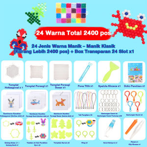 Jojotoy 6000pcs DIY Magic Water Beads Manik Barang Kerajinan Manik Lengket Air Kembangkan Mainan Intelektual Gelang Ajaib Kreatif Berwarna-warni Untuk Buat Kado Anak