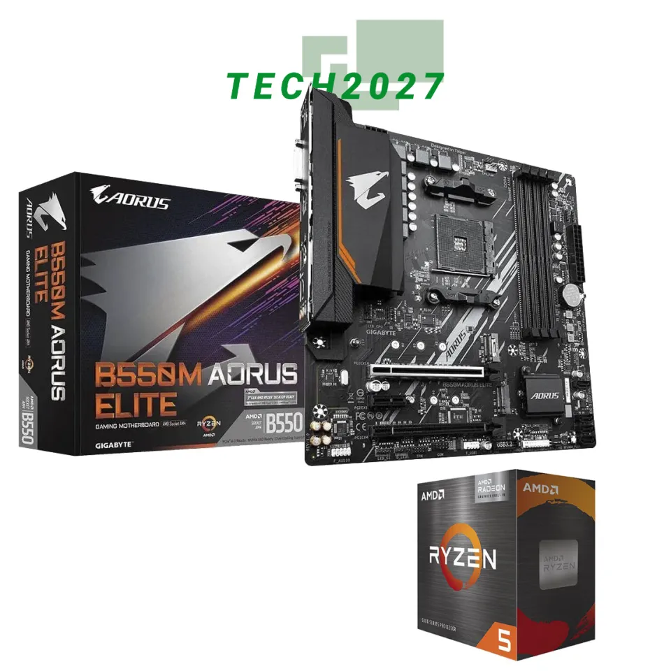 AMD Ryzen 5600G/5600GT Processor with Gigabyte B550M AORUS ELITE