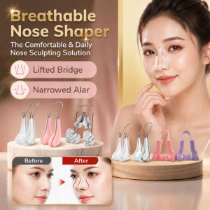 Nose Shaping Clip Adjustable Beauty Nose Corrector Breathable Nose Bridge Lifter Silicone Nose Shaper Tool Reusable Portable Nose Enhancer Comfort Fit Non Surgical Daily Wear Beauty Tool