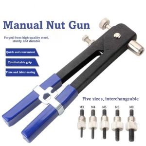 DORADO M3-M8 Rivet Nut Kit Rivet Nut  Flathead Plier Repair Tools Durable 150PCS Flathead Screw Crimp Plier Repair Tools
