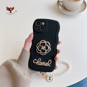 GRC GC13 Softcase Wavy Flower 3D Lanyard Untuk 6 6 PLUS 7 SE 2020 7 PLUS 8 PLUS X XS XR XS MAX 11 11 PRO 11 PROMAX 12 12 PRO 12 PROMAX 13 13 PRO 13 PROMAX 14 14 PRO 14 MAX PLUS 14 PROMAX