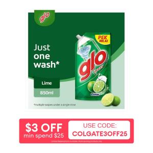 Glo Active Foam Dishwashing Liquid Refill 850ML - Lime