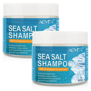 💯TOP SELLERS💯ALIVER Sea Salt Shampoo *200g* Anti Dandruff/Hair Treatment & oil control with a fluffy Shampoo/Scalp Itching Shampoo To Remove Oil & Dandruff Itching Moisturizing & Scalp Care Conditioner Anti-dandruff - For Men & Women