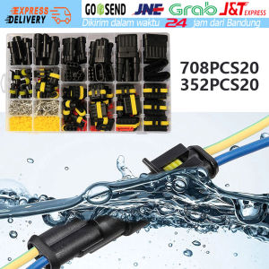 708pcs/Set Soket Konektor Kabel Waterproof 1-6 Pin Motor Mobil