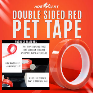ADS Double Sided Tape PET TAPE RED (3 different Size)