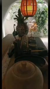 New Outdoor Solar Rattan Lantern Courtyard Balcony Garden Villa Decoration Candle Lights Creative Atmosphere Bamboo Chandelier