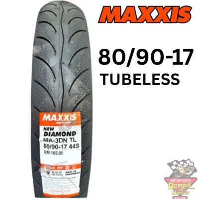 REMPIT MAXXIS Diamond 3DN Tayar Tubeless 70/90-17 80/90-17 Tire