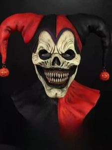 FC ✪ Friendly Latex Full Head Clown Mask Size Ventilated Design for Costume Balls and Haunted Houses