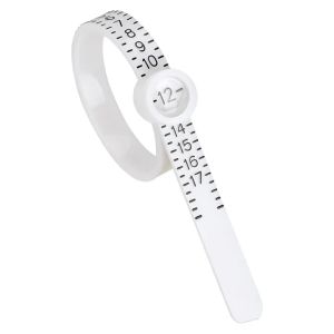 1PC USA Size Jewelry Ring Plastic Measuring Tool Reusable Portable Durable Ring Ruler Digital Magnifying Glass Ring Size Measuring Tool