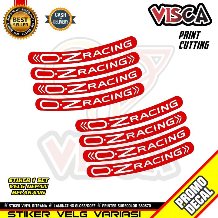 Stiker Velg Motor Motif OZ RACING